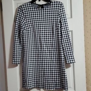 Mango Gingham Shift Dress
